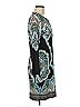 Hale Bob Paisley Teal Cocktail Dress Size M - photo 4