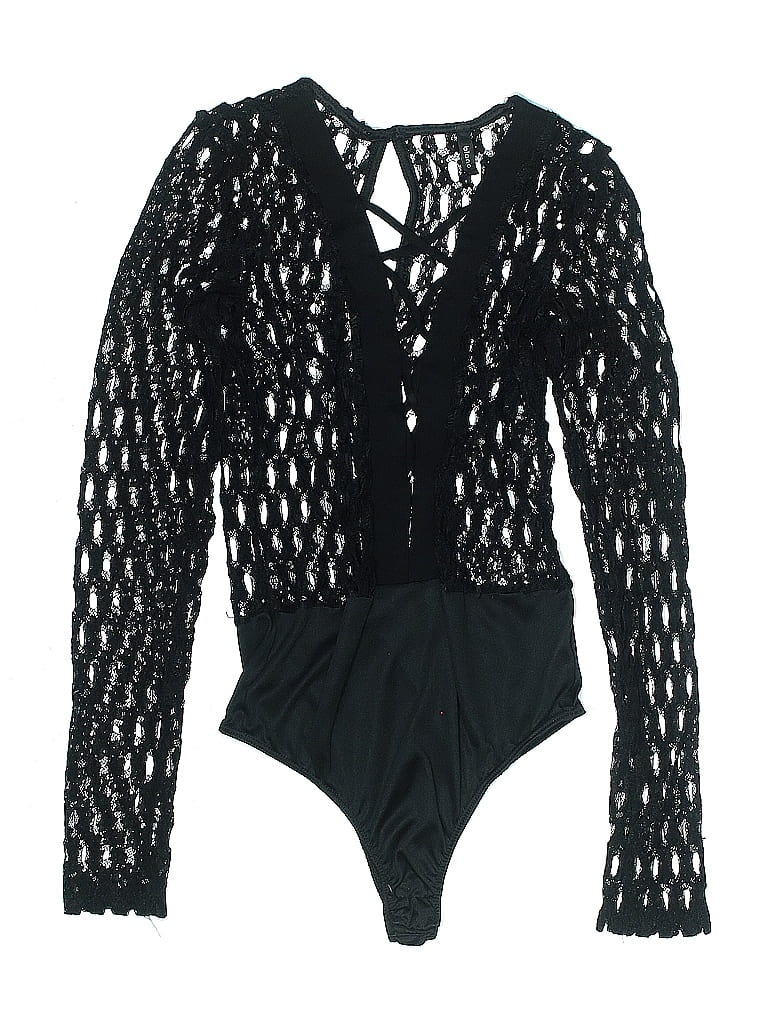 Pre-owned Blanc Bodysuit In Black