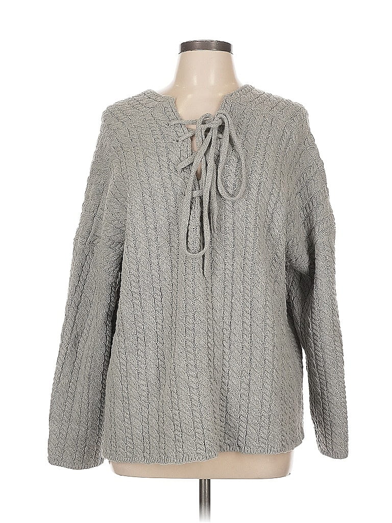 Pol Gray Pullover Sweater Size L - photo 1