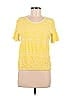 Solitaire 100% Rayon Yellow Short Sleeve Top Size M - photo 1