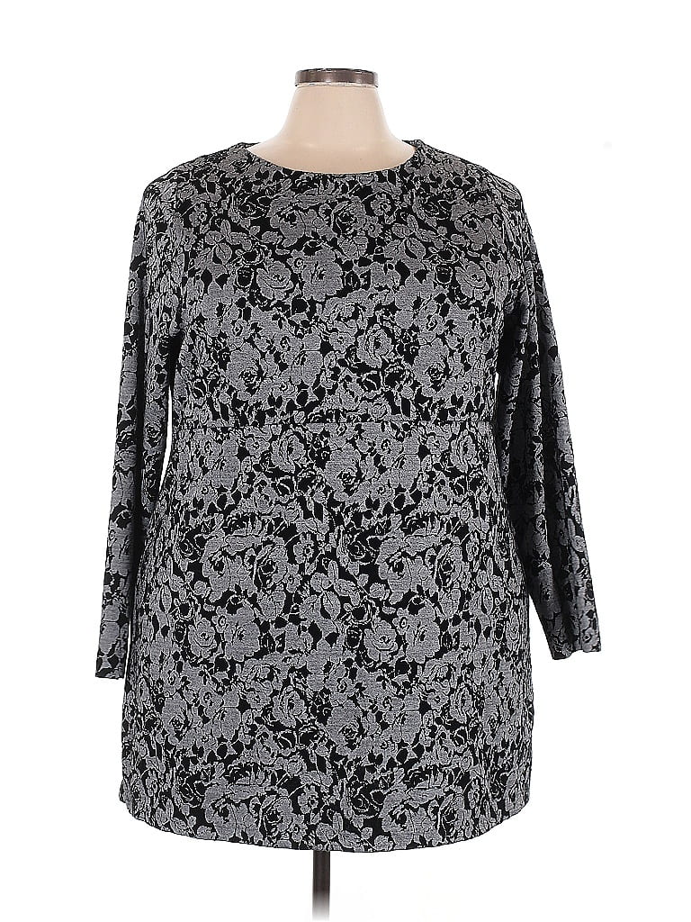 Top Tricot CJ Banks Taille 2X Imprimé Renard Rouge Automne - Manches Longues, Neuf Avec étiquette