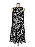Kasper Graphic Black Casual Dress Size M - photo 1