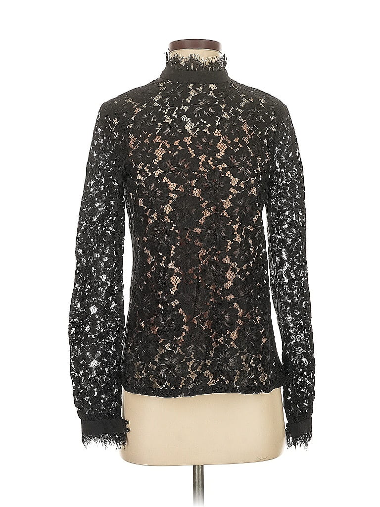 WAYF Black Long Sleeve Blouse Size XS - photo 1