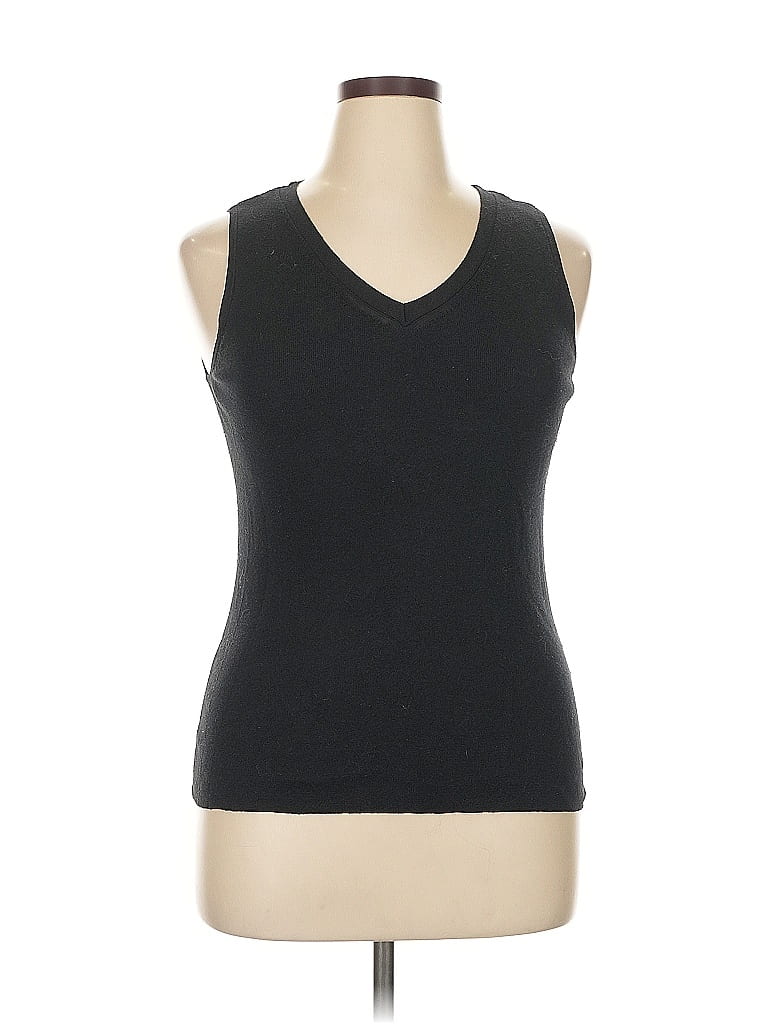 August Silk Black Sweater Vest Size XL - photo 1
