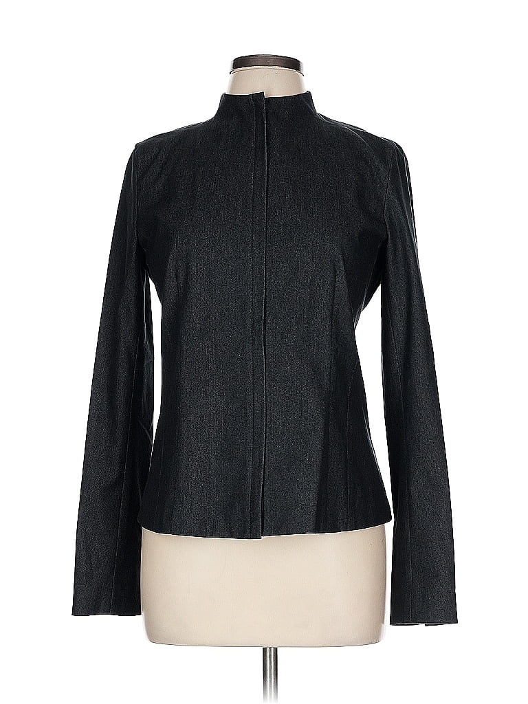 Pre-owned Dkny Long Sleeve Blouse In Black