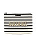 Kate Spade New York Stripes Ivory Black Clutch One size - photo 1