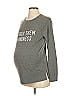 Isabel Maternity Gray Sweatshirt Size XS - photo 1