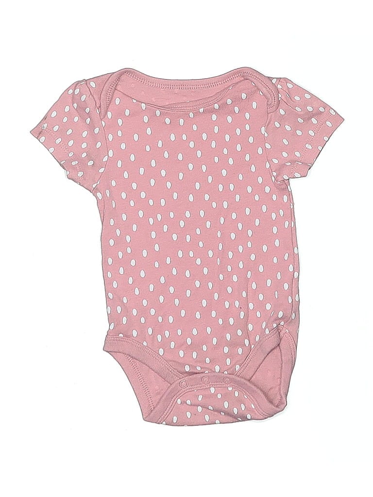 Click to view more detailed imagery on our partner's website Pre-owned Cloud Island Babies' Short Sleeve Onesie In Pink