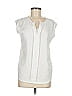 Ann Taylor Factory 100% Polyester Ivory Sleeveless Blouse Size M - photo 1