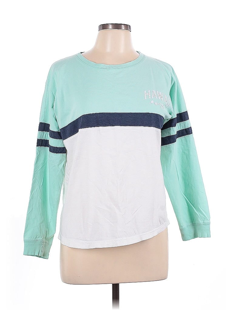 Pre-owned Exist Long Sleeve T-shirt In Blue