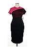 Alexia Admor Color Block Burgundy Cocktail Dress Size XL - photo 1