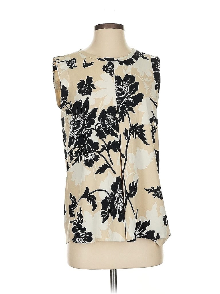 Pre-owned J.crew Factory Store Sleeveless Blouse In White