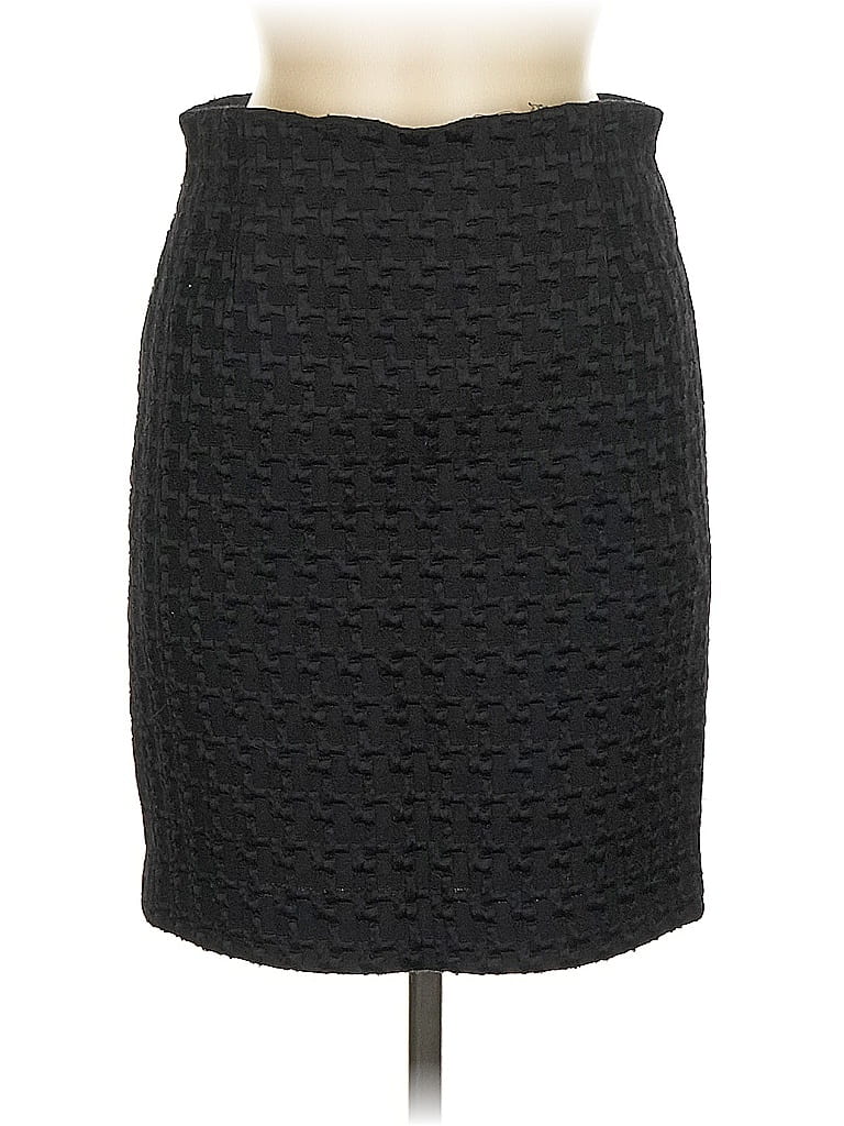 Piazza Sempione Tweed Black Formal Skirt Size EU (IT) 42 / US 6 - photo 1