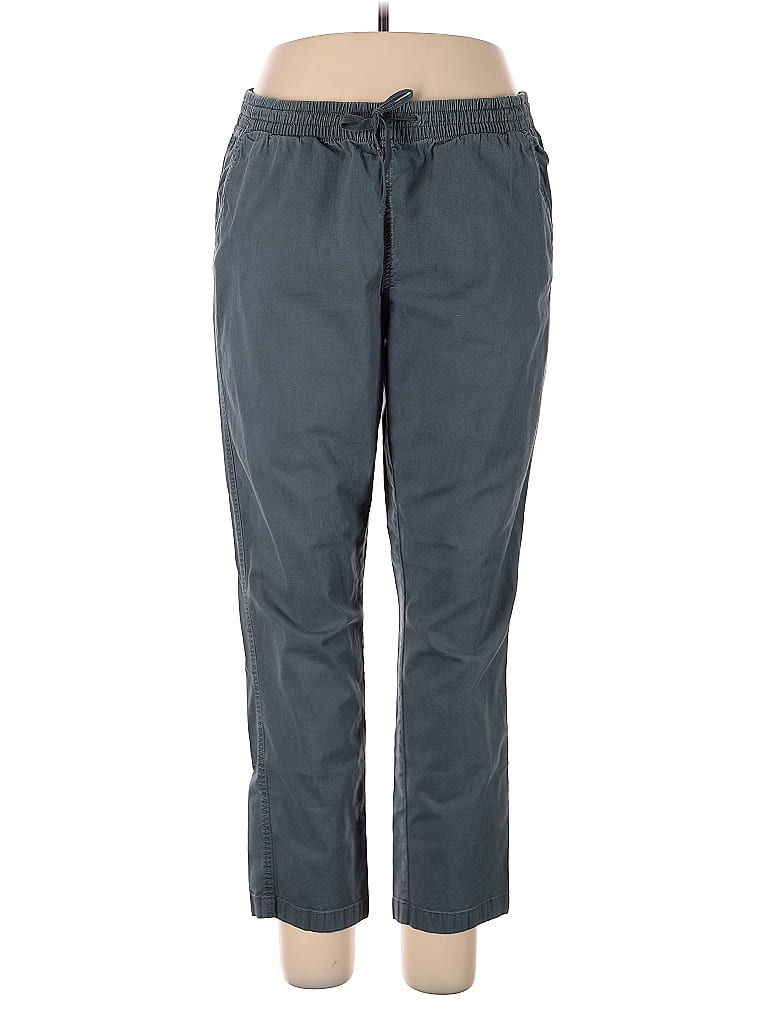 L.L.Bean Gray Casual Pants Size 16 - photo 1