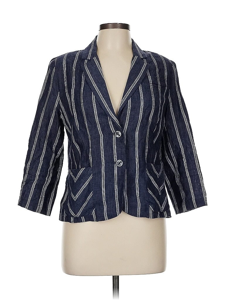 Pre-owned Cabi Blazer Jacket In Blue