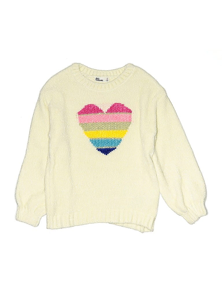 Epic Threads Hearts Yellow Pullover Sweater Size 6X - photo 1