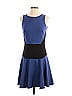 Tibi Color Block Blue Cocktail Dress Size 4 - photo 1