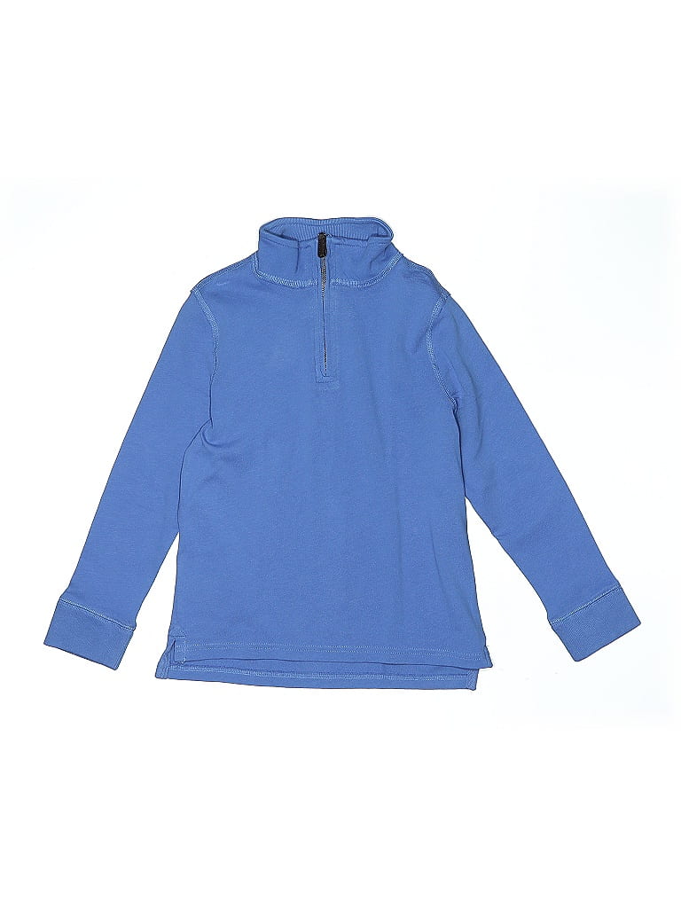 Pre-owned Crewcuts Kids' Pullover Hoodie In Blue