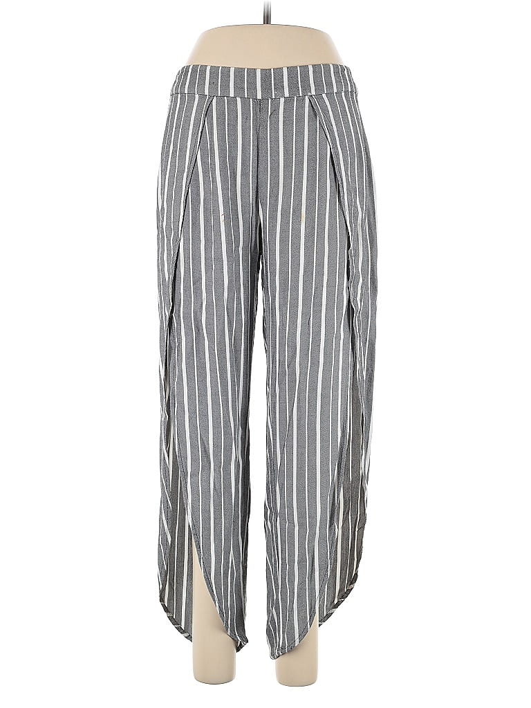 Pre-owned Free People Casual Pants In Gray