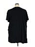 Roaman's 100% Cotton Black Short Sleeve Top Size 2X - photo 2