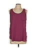 Ann Taylor LOFT Outlet 100% Polyester Burgundy Sleeveless Blouse Size M - photo 1