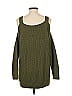 Soho JEANS NEW YORK & COMPANY 100% Acrylic Green Pullover Sweater Size L - photo 2
