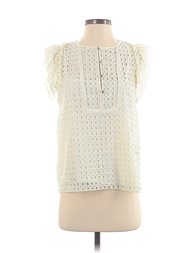 Pre-owned Banana Republic Sleeveless Blouse In White