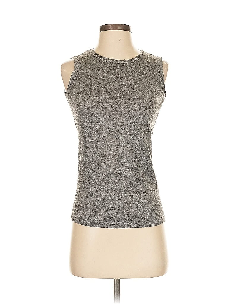 August Silk Gray Sleeveless T-Shirt Size S - photo 1