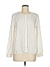 Ann Taylor Factory 100% Polyester Ivory White Long Sleeve Blouse Size M - photo 1