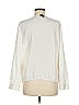 Ann Taylor Factory 100% Polyester Ivory White Long Sleeve Blouse Size M - photo 2