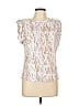 Tart Metallic Ivory Sleeveless T-Shirt Size L - photo 1