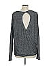 Paige Metallic Silver Long Sleeve Top Size L - photo 2