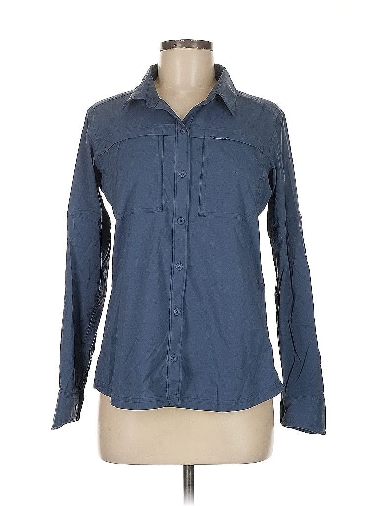 REI Co Op Blue Long Sleeve Button-Down Shirt Size M - photo 1