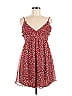Trixxi 100% Polyester Hearts Red Burgundy Casual Dress Size M - photo 1
