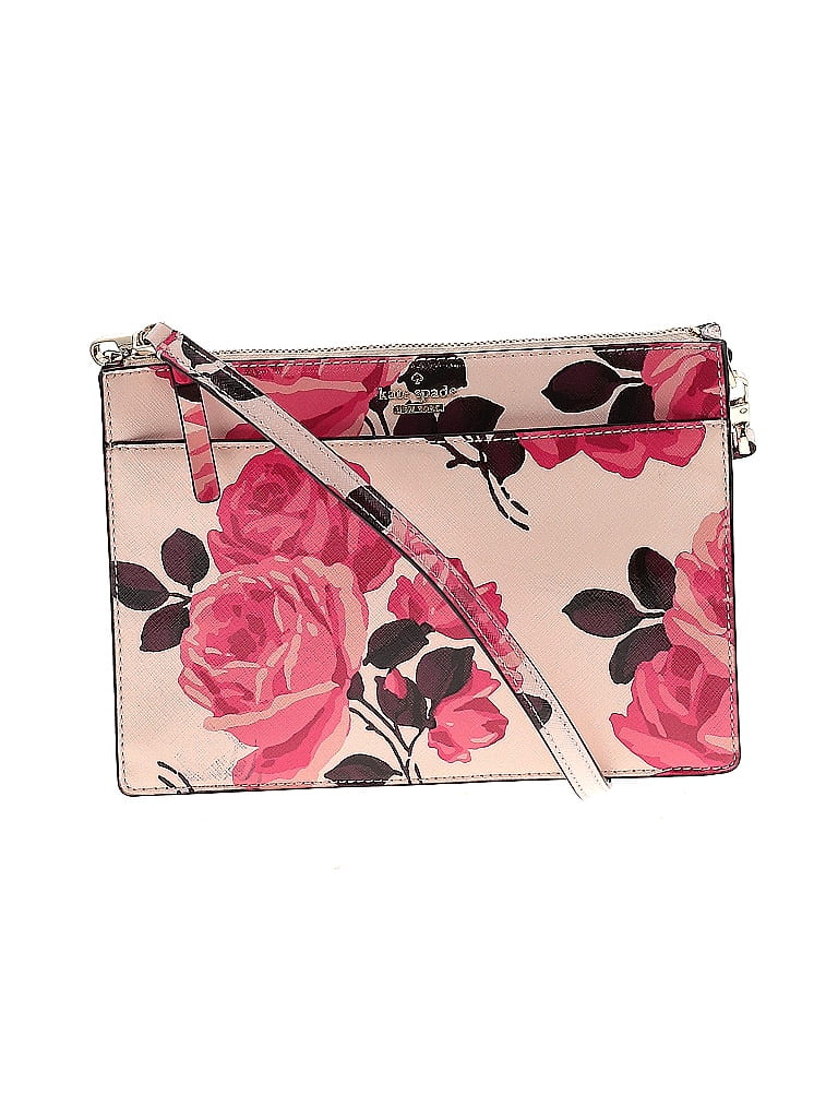 Kate Spade New York 100% Leather Floral Pink Leather Crossbody Bag One size - photo 1