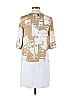 DKNY 100% Polyester Graphic Tan Casual Dress Size XS - photo 2