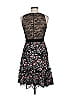 ML Monique Lhuillier 100% Nylon Paisley Black Cocktail Dress Size 6 - photo 2