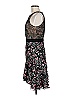 ML Monique Lhuillier 100% Nylon Paisley Black Cocktail Dress Size 6 - photo 5