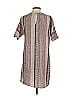 Vila 100% Polyester Print Brown Tan Casual Dress Size XS - photo 2