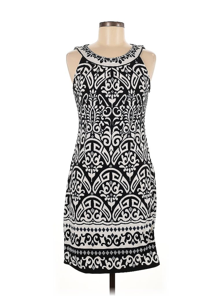 Hale Bob Print Black Cocktail Dress Size S - photo 1