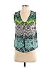 Mara Hoffman 100% Polyester Green Blue Sleeveless Blouse Size XS - photo 1