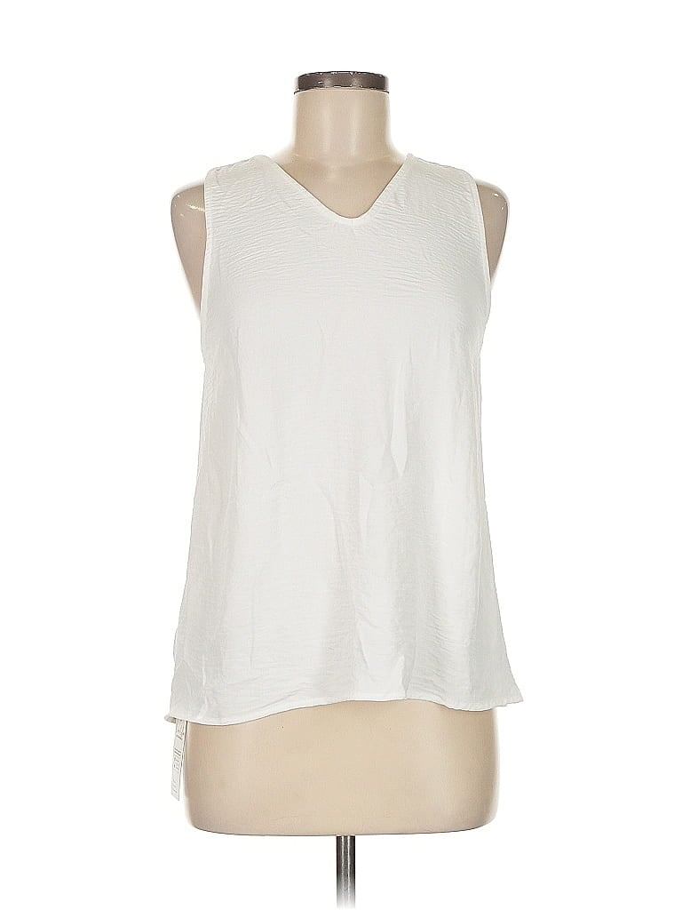 Pre-owned Cupshe Sleeveless Blouse In White