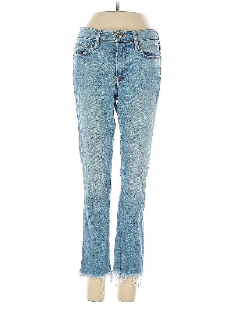 FRAME Denim Hearts Blue Jeans Size 24 waist - photo 1