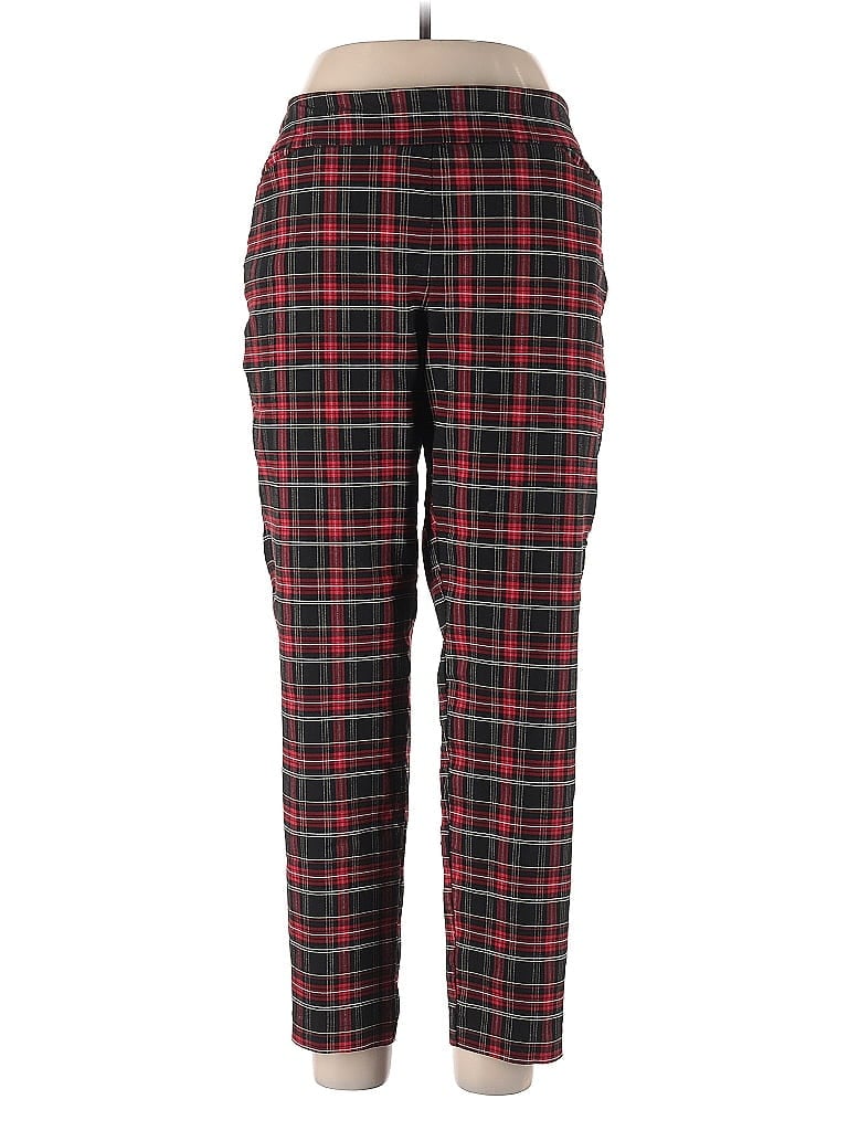 Terra & Sky Plaid Red Casual Pants Size 1X - photo 1