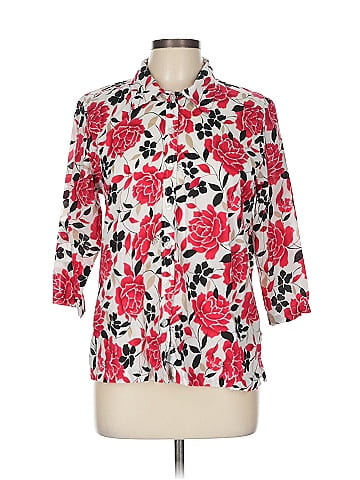 Erika 3/4 Sleeve Button-Down Shirt (view 1)