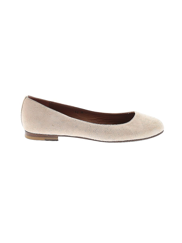Margaux 100% Leather Ivory Tan Flats Size EU 36 (wide) - photo 1
