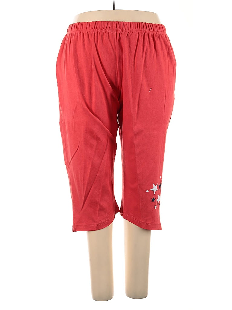 Roaman's 100% Cotton Stars Red Track Pants Size 2X - photo 1