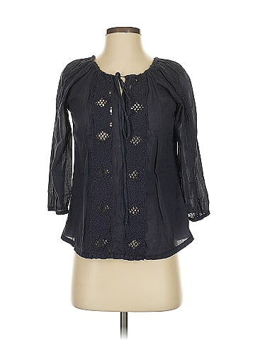 Velvet 3/4 Sleeve Blouse (view 1)