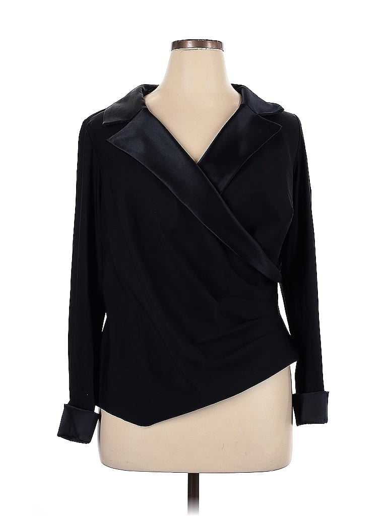 Alex Evenings Black Blazer Size 1X - photo 1