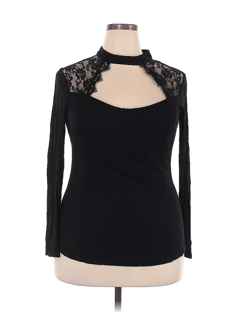 Zaful Black Long Sleeve Top Size XXL - photo 1